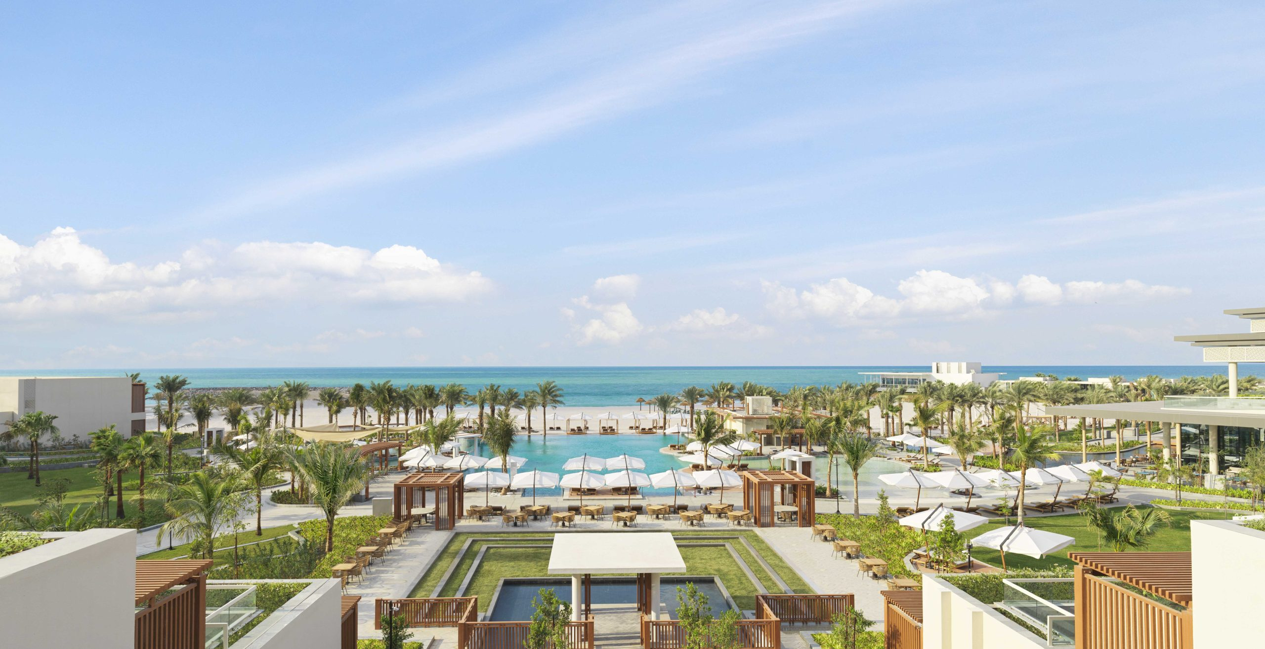 Resort pool overlooking the Gulf